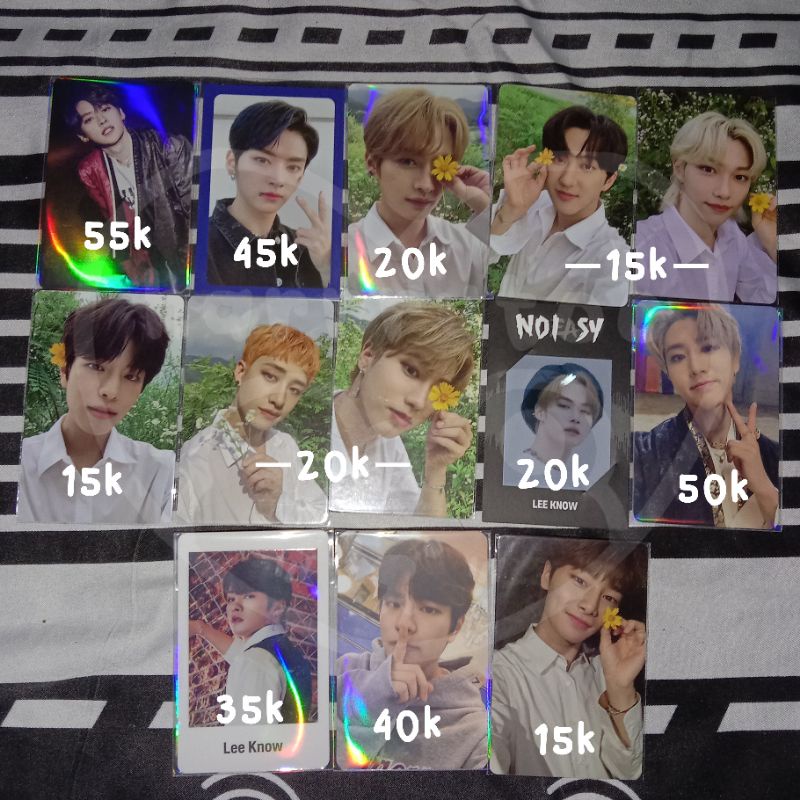 PHOTOCARD PC STRAY KIDS NOEASY LIMITED, FRAME LEE KNOW, HAN, DS SEUNGMIN