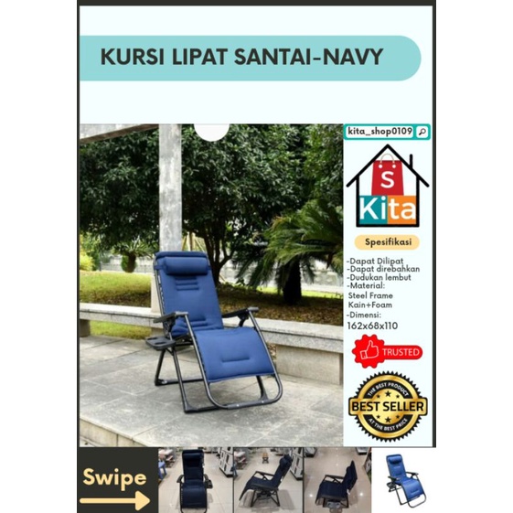 Kursi Lipat/Kursi Santai/Kursi Rebahan/Kursi Keluarga/Kursi Busa/Kursi Malas/Kursi portable