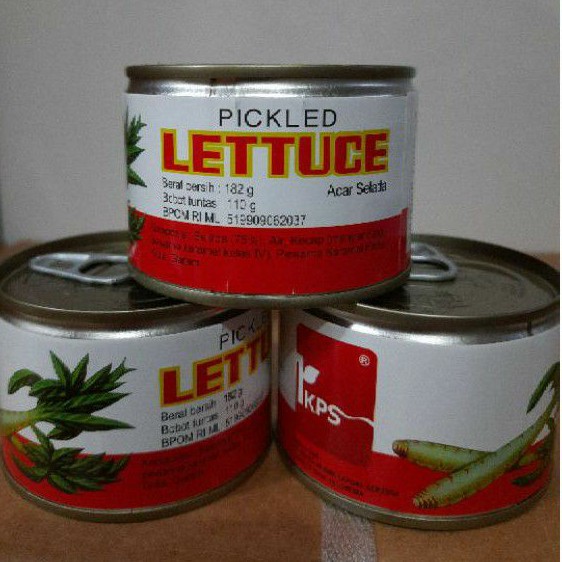 Jual Pickled Lettuce Acar Selada Caisim Kaleng 182gr Shopee Indonesia