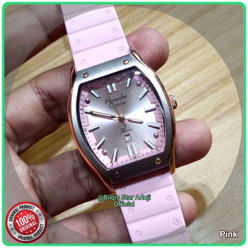 Alexandre Christie Wanita Kotak Terbaru Ac 2941 Tali Karet Original