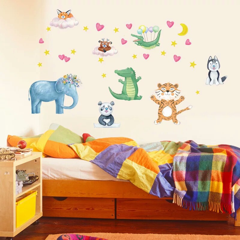 RELIZA WALL STICKER / STIKER DINDING ANAK KIDS ANIMAL HEWAN SK7153