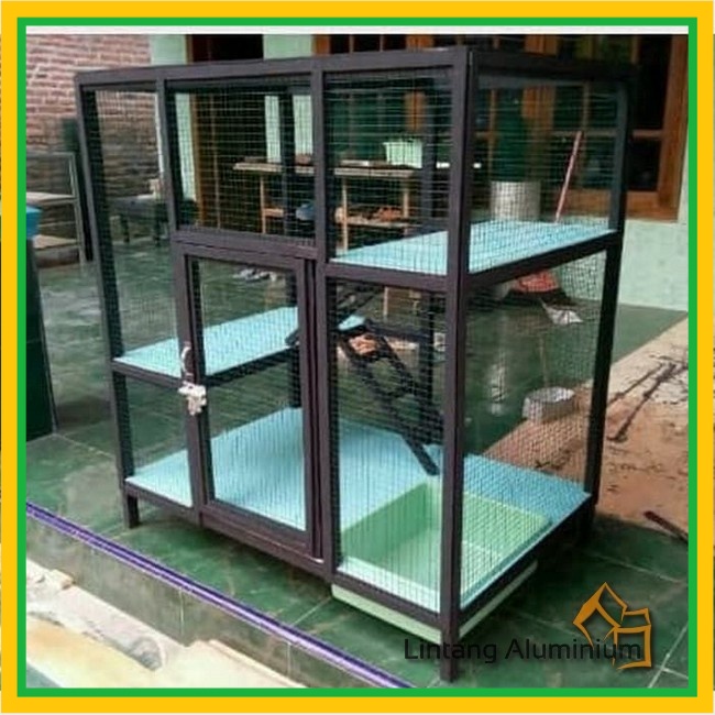 Kandang Kucing Aluminium KAWAT SIMPEL
