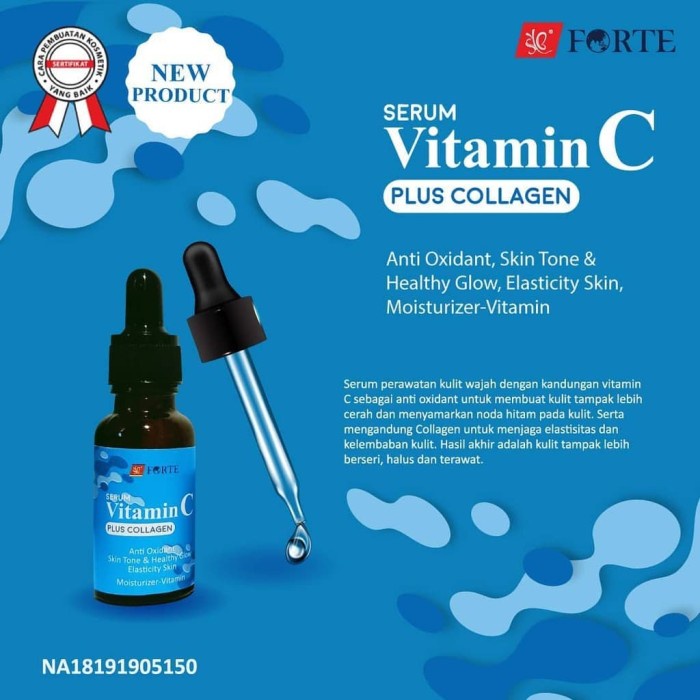 SYB FORTE SERUM VITAMIN C + COLLAGEN - BIRU - 20ML