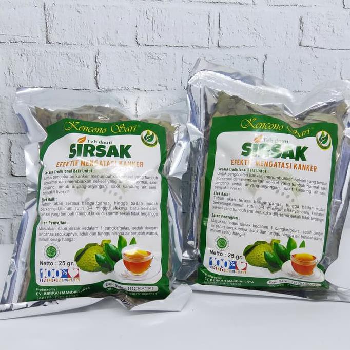 

864U675-A Teh Herbal Daun Sirsak (Kencono Sari) Efektif Mengatasi Kanker