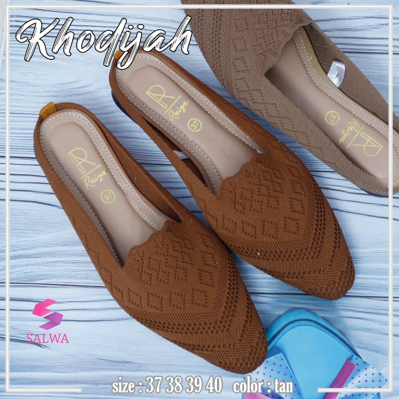 khadija flat slop rajut import
