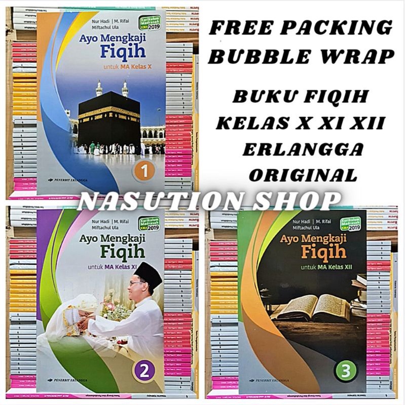 Jual Buku Ayo Mengkaji Fiqih Kelas 1 2 3 / X XI XII MA Erlangga KMA ...