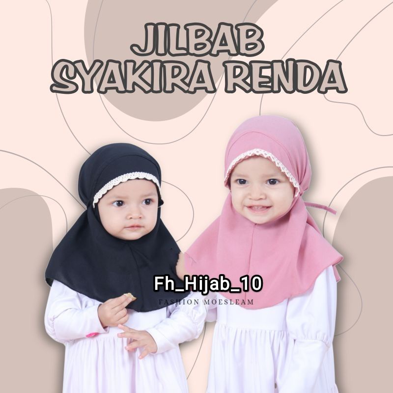 Jilbab Syakira Anak bayi Instan lucu 0-3 Tahun Bahan Adem | Hijab baby sekolah Sd newborn kekinian | Kerudung Perempuan Tk Lembut Terbaru 6-12 Bulan