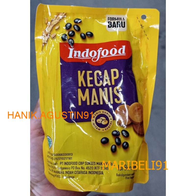 Indofood Kecap Manis Refill 225ml Maribeli91