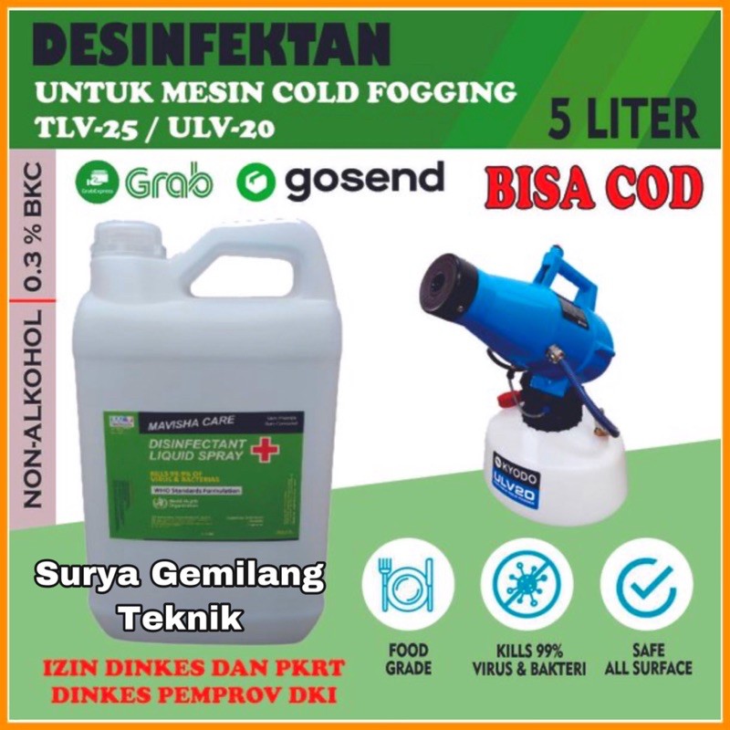 Cairan Fogging Disinfektan 5Liter Obat Mesin Fogging Disinfektan