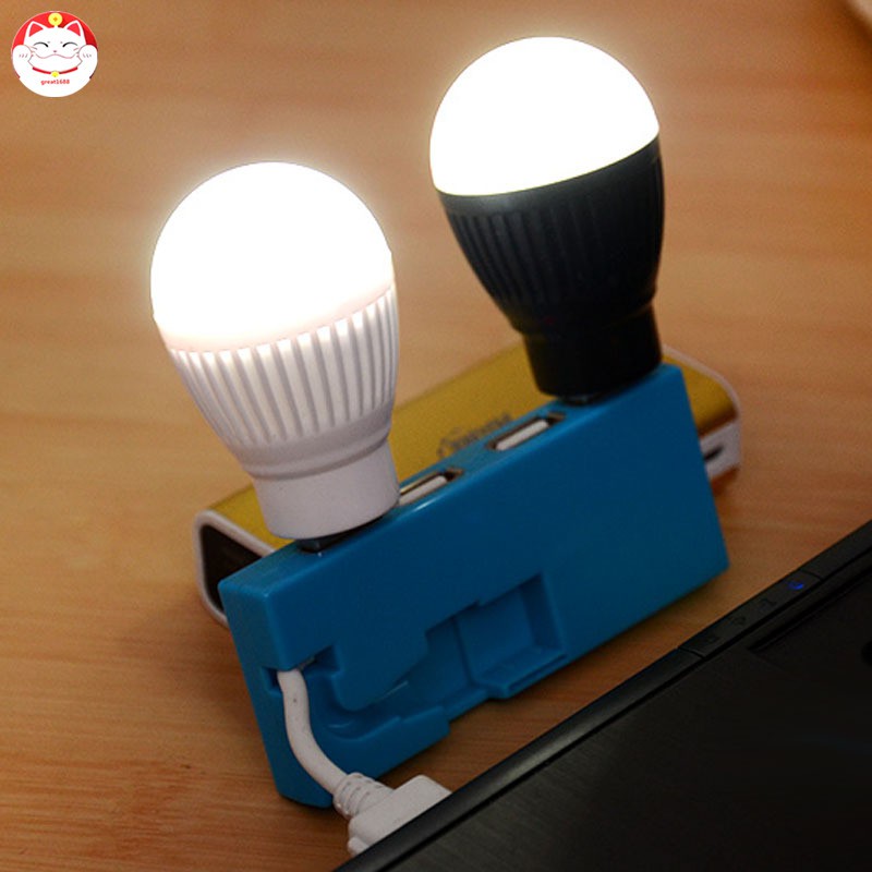 Lampu Bohlam Led Usb Mini Portable 5v 5w Hemat Energi Untuk Laptop