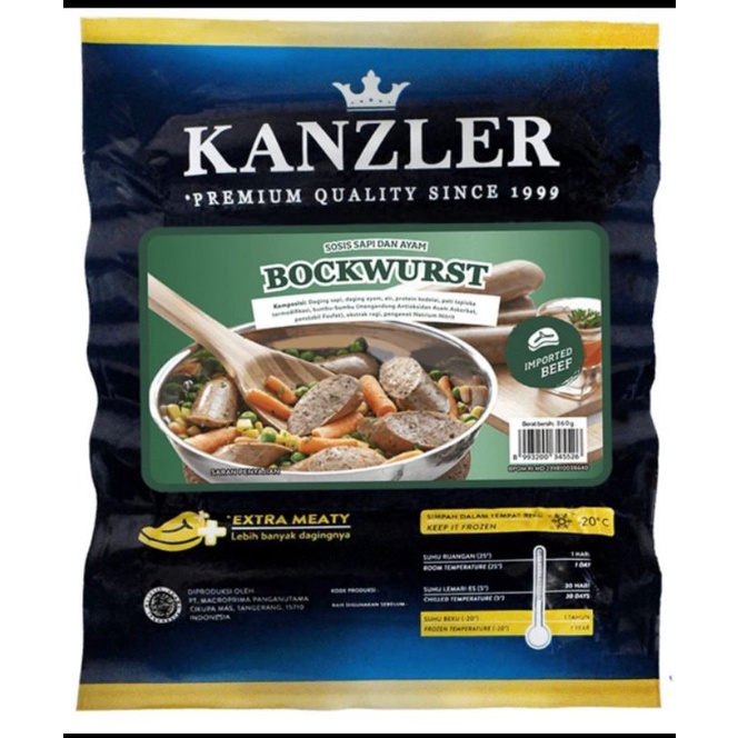 

Kanzler Sosis Bockwurst 360gr/5pcs