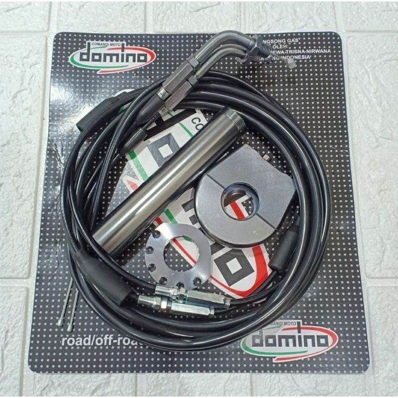 SLONGSONG GAS SPONTAN DOMINO FULL cnc SLIM GASPONTAN GAS KONTAN 2 KABEL MODEL KTC RACING UNIVERSAL SEMUA MOTOR