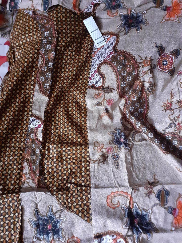 Gamis Batik Kombinasi Manggar Padi Sekar Cantik Kubis Kipas Daun Kupu Nadine Gendis Kawung Termurah