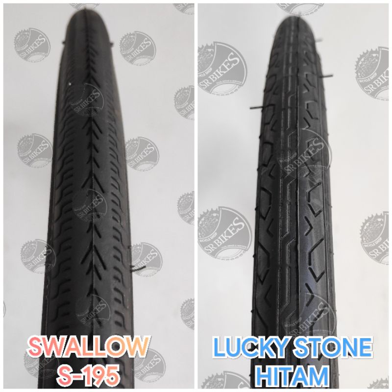 Ban Luar 700 x 23c Sepeda Fixie Pixy Roadbike SWALLOW / LUCKY STONE