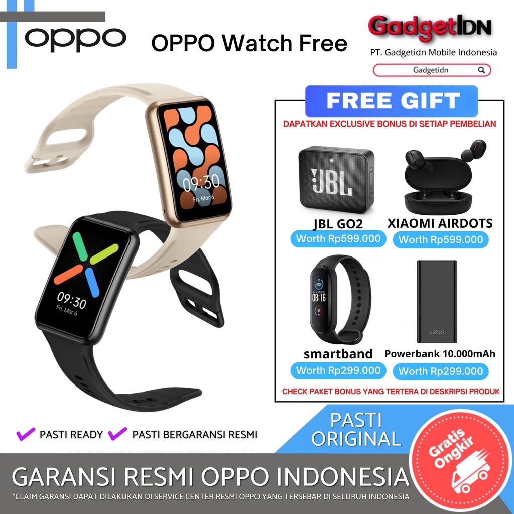 OPPO WATCH FREE GARANSI RESMI