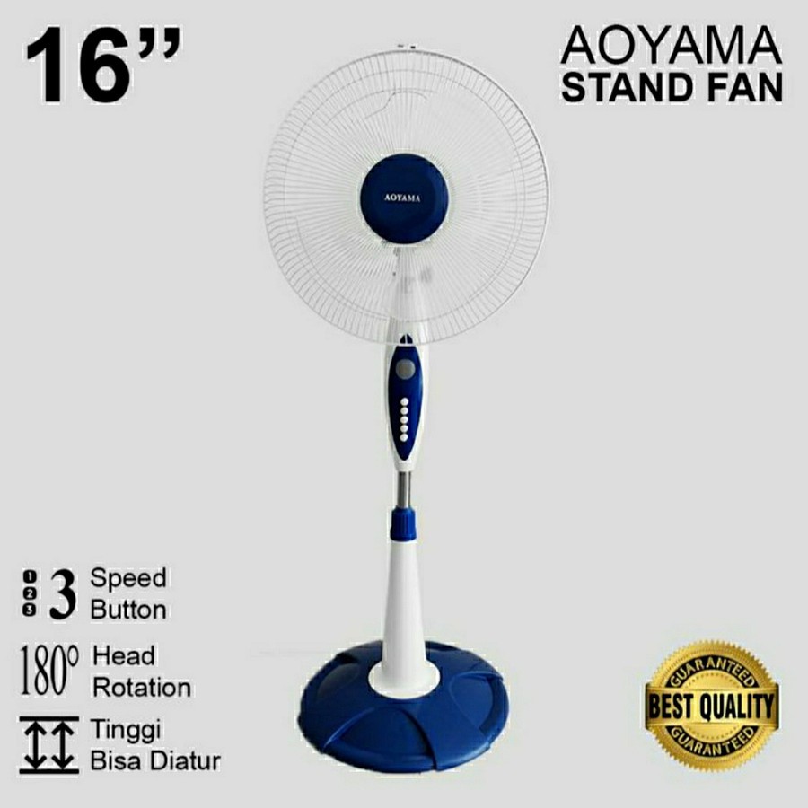 Kipas Angin Berdiri Aoyama 16 Inch / Stand Fan (PENGIRIMAN KHUSUS OJEK ONLINE)