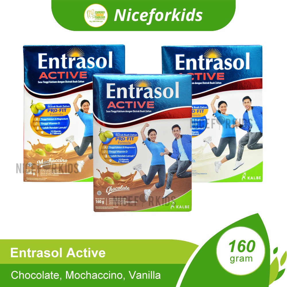 Entrasol Active Susu Kalsium Kemasan 160gr