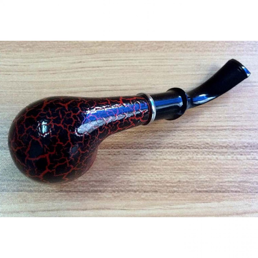 ClassicCarved Smoking Pipes / Pipa Rokok Motif Kayu - CH-5581-Coklat