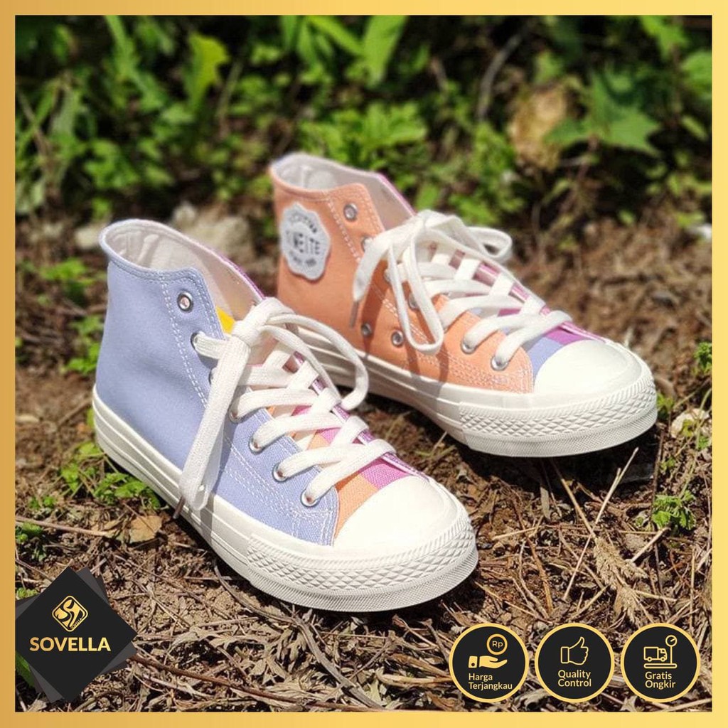 [SOVELLA] SUNRISE SEPATU WANITA SNEAKERS IMPORT SINAR UV BISA COLOR