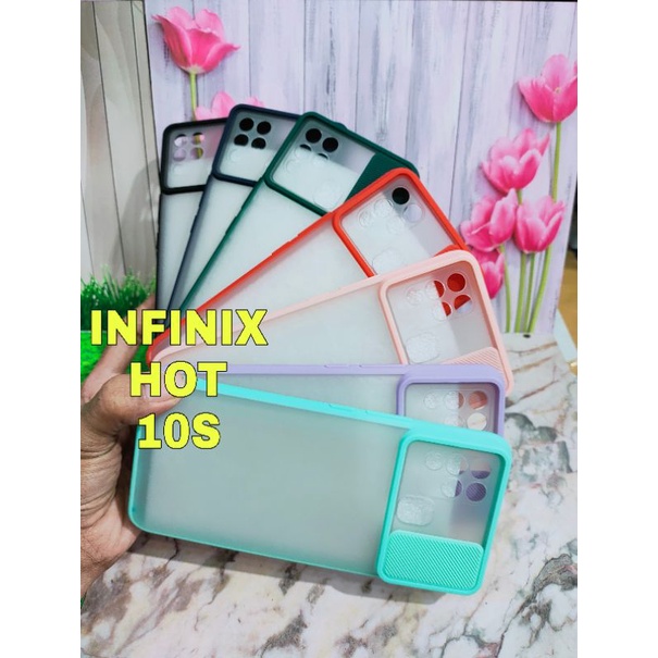 INFINIX HOT 10S CASING SOFT CASE DOVE SLIDE CAMERA  MODEL TERBARUSkin Case Slide Camera
