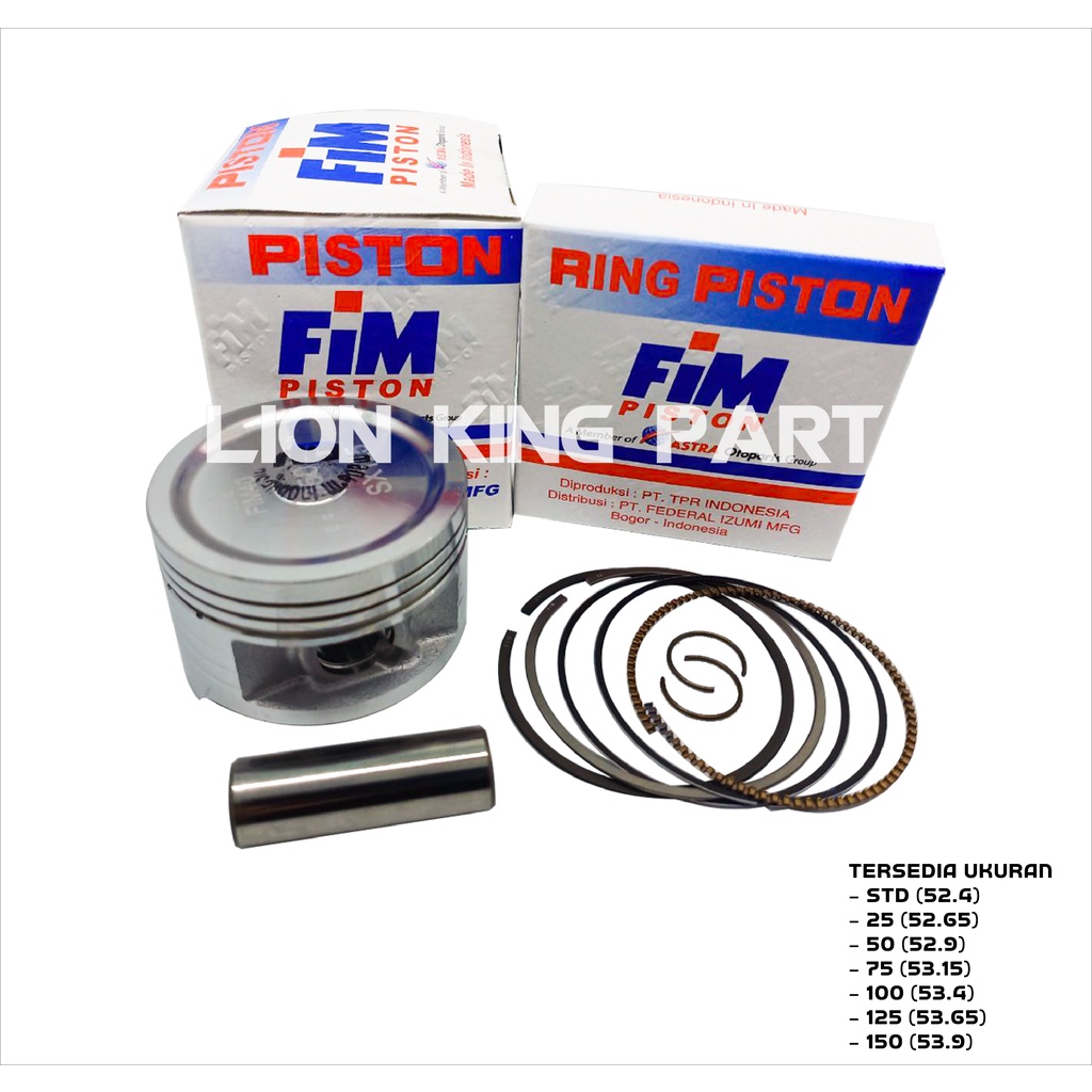 PISTON KIT KARISMA SUPRA X 125 FIM40 FIM 40 PIN 13-2