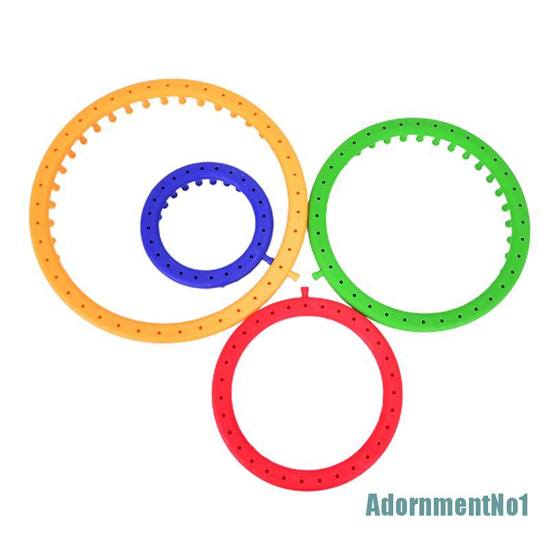 [AdornmentNo1]4Size Round Knitter Looms DIY Tool Kit Plastic Round Circle Creative Hat Sweater