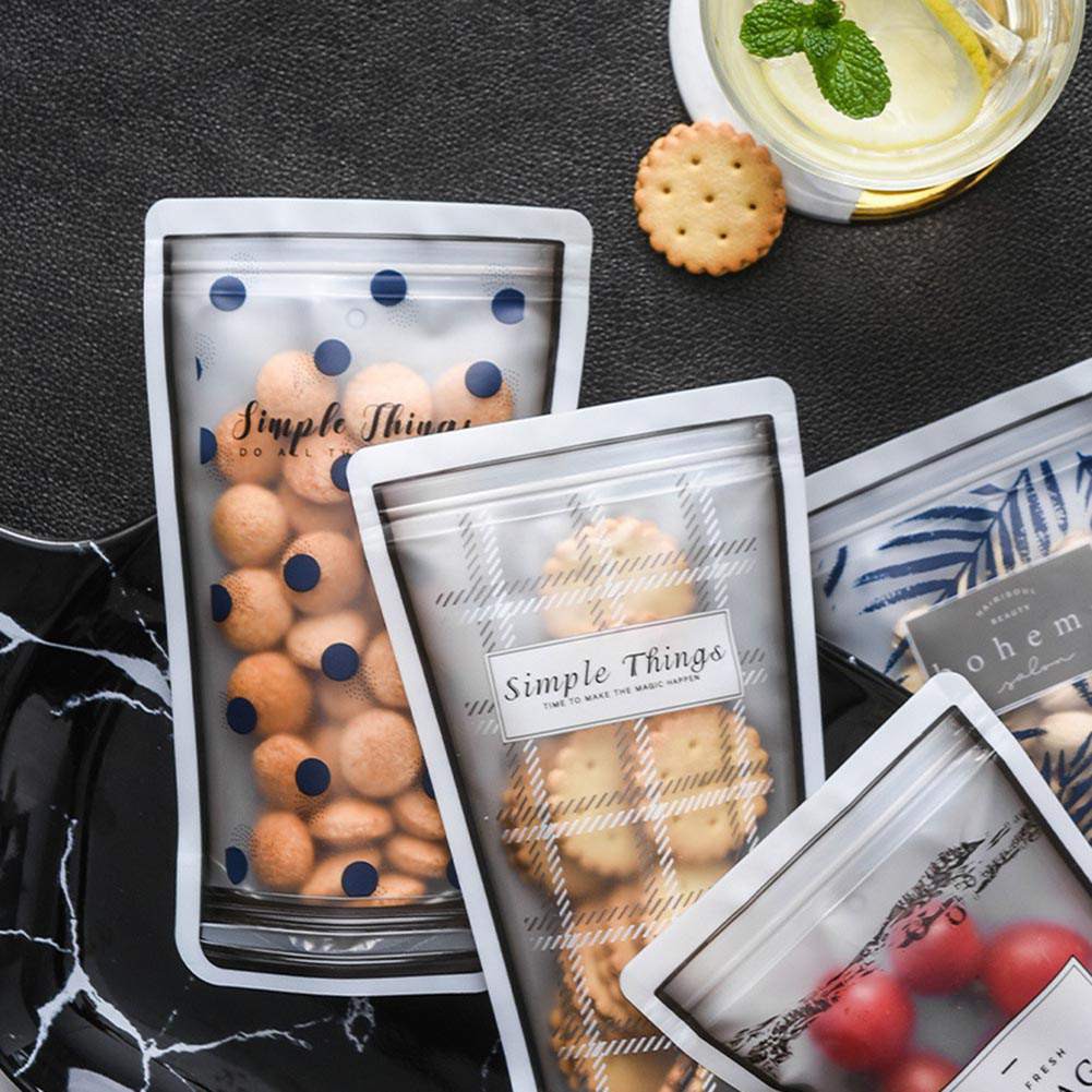 Ziplock Bag Portable Transparent Food Packaging Bag Snack Sealing Moisture Proof Storage Bag Shopee Indonesia