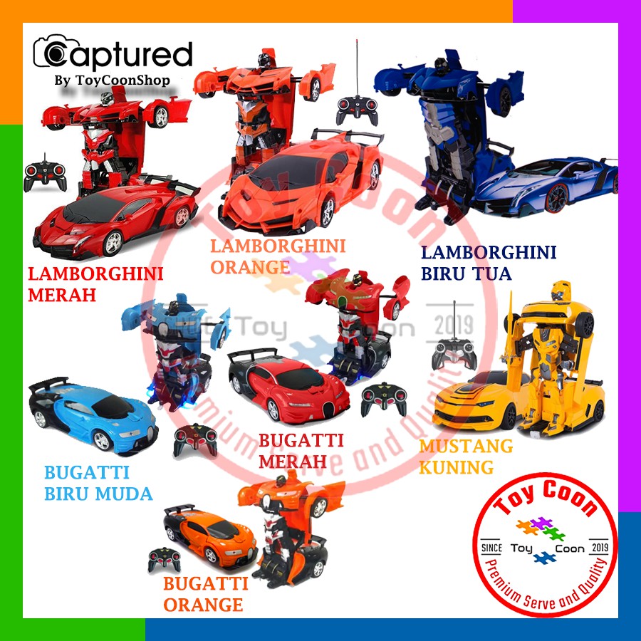 Mobil berubah jadi robot / robot jadi mobil / RC / RC MOBIL / RC transform robot / RC transformer