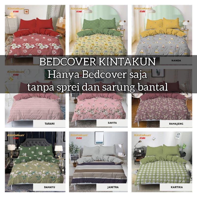 BEDCOVER KINTAKUN 180X200 KING SIZE ( BEDCOVER SAJA ) / KINTAKUN 180X200 BEDCOVER SAJA