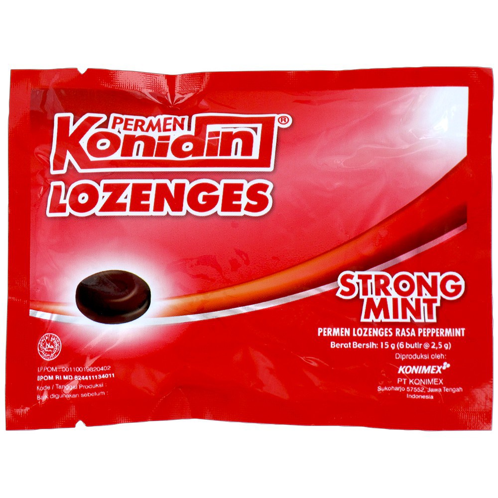 

Konidin Lozenges Strong Mint 6butir