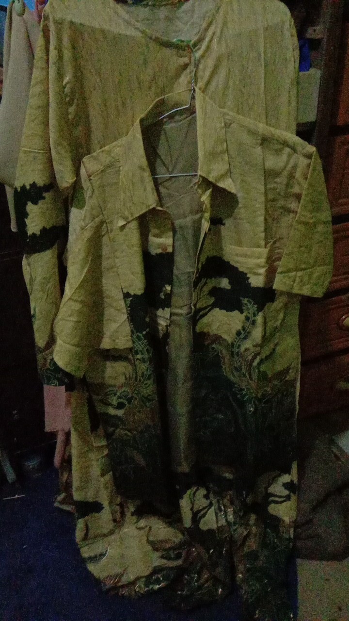 Zola_batik Batik Couple Gamis Semi Sutra High Quality 2842