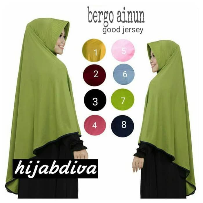 Promo BERGO AINUN pet antem jilbab kerudung syari grosir hijab murah bandung Berkualitas