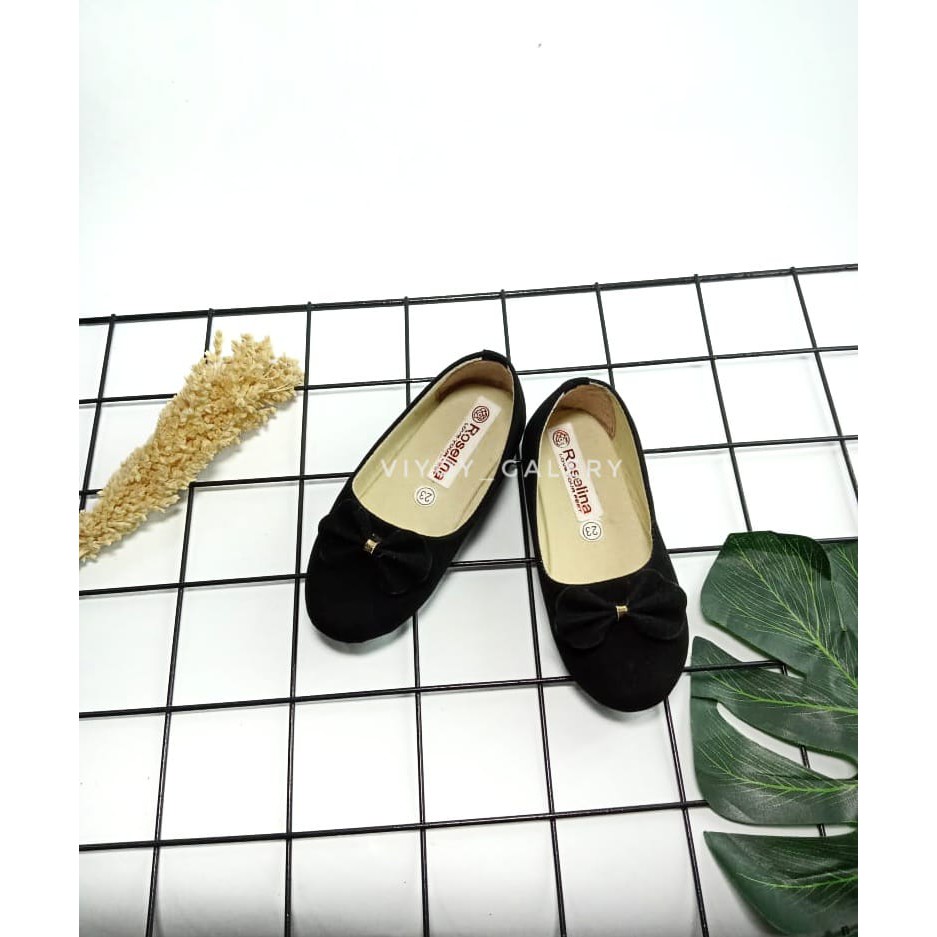 Sepatu Anak Perempuan Flatshoes Pita Sepatu Anak Balet Simpel Elegan Size 22-35 Termurah