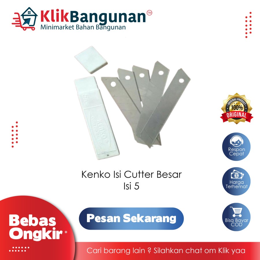 

ISI CUTTER BESAR KENKO / SILET CUTTER