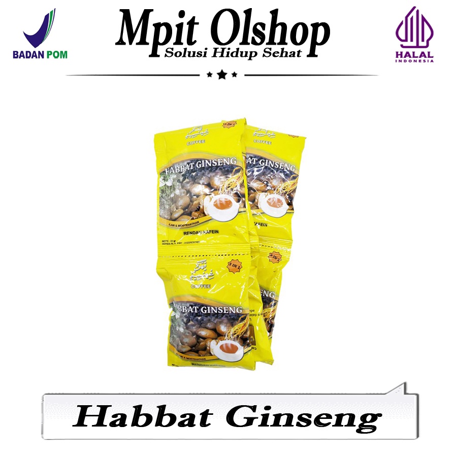 

HABBAT GINSENG COFFE 1 RENCENG (10 SACHET) 5 IN 1 ORIGINAL