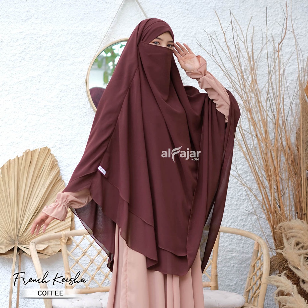Jilbab Khimar French Jumbo Syar'i Keisha by Alfajar-8