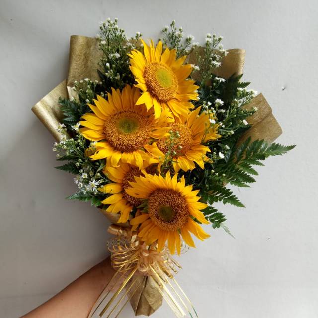  Buket bunga matahari  bunga  hadiah wisuda bunga  kering kado 
