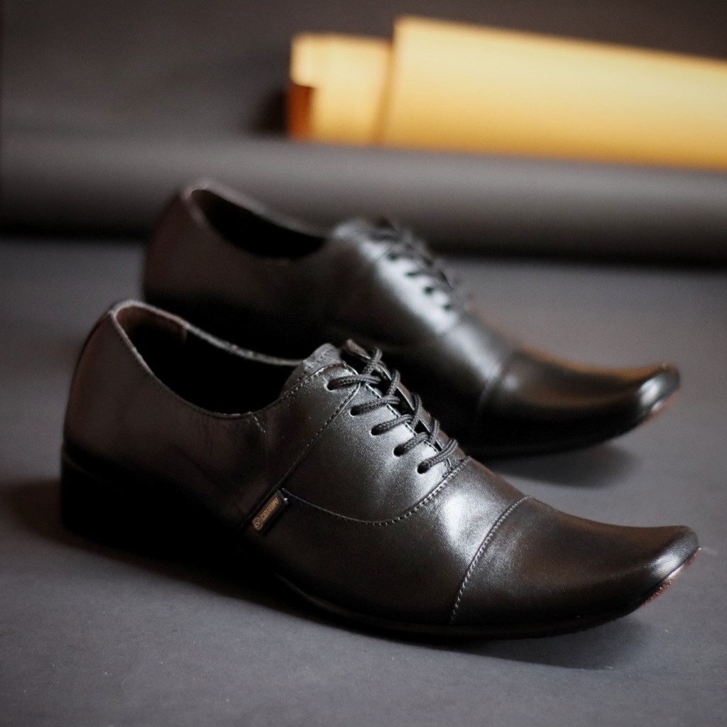 PHELIK Sepatu Formal Pria Sepatu Pantofel Kulit Asli Sepatu Pria Casual Sepatu Kasual Cowok / Cowo Oxford Kerja Kantor Kuliah Kondangan Gaya Keren Kekinian Original Murah Terlaris