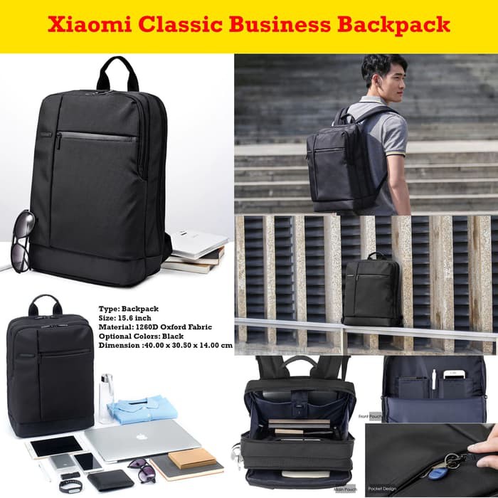 Bag Original Classic Business Backpack Tas Laptop Ransel