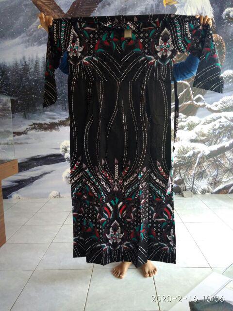 Maura Couple Keluarga Batik Sania Ruffle Batik Couple Sarimbit