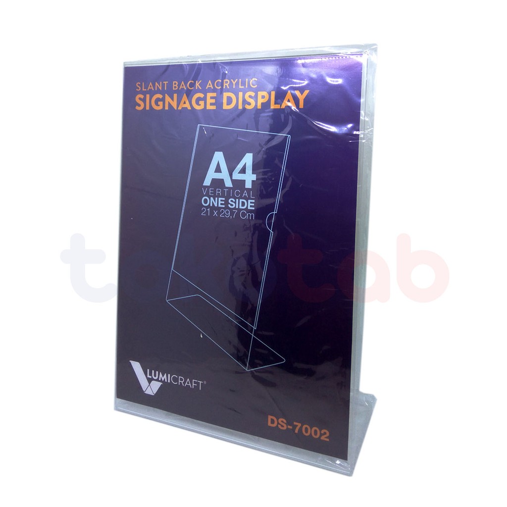 

ACRY DISP SIGN HOLD A4 VER 1 SISI DS-7002