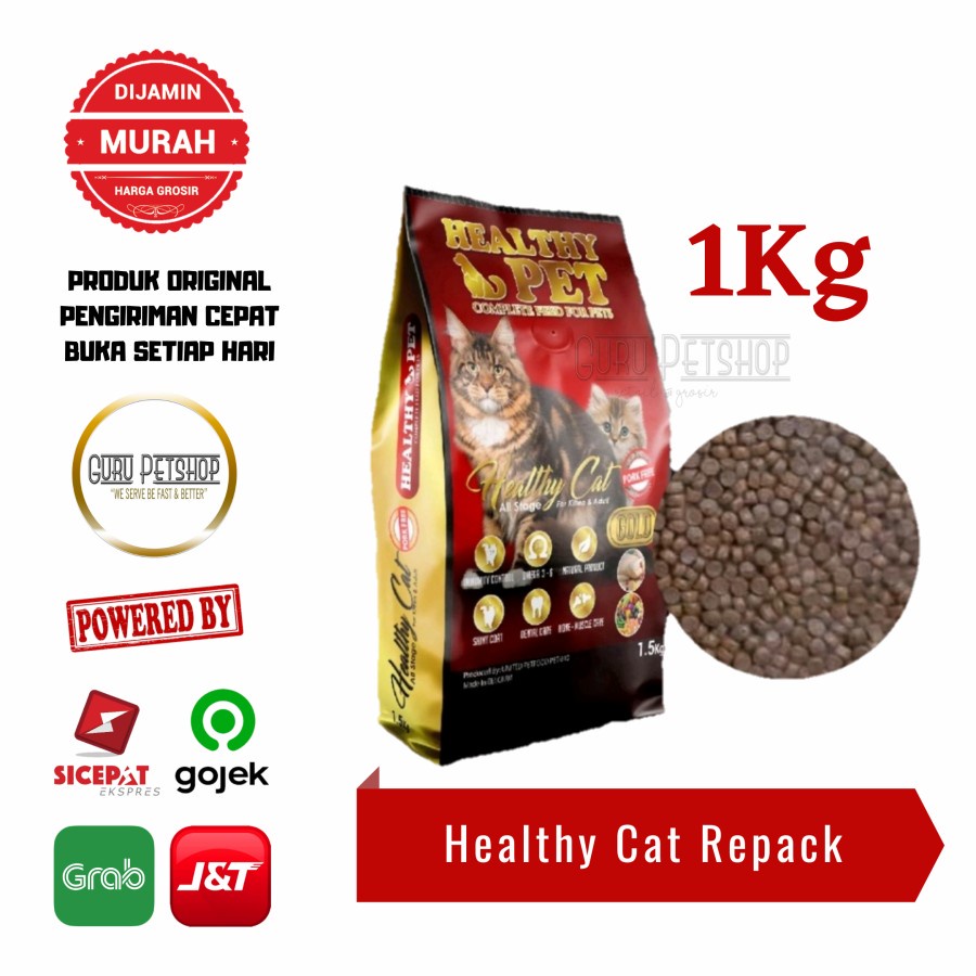 Makanan Kucing Healthy Cat Gold 1kg Healthy Pet All Stages 1kg