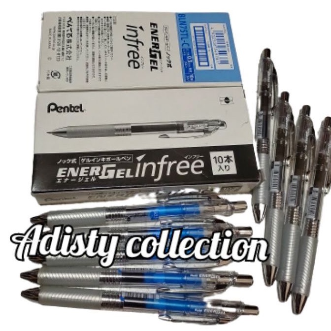 

Pulpen Energel infree Pentel 0.5mm/pcs