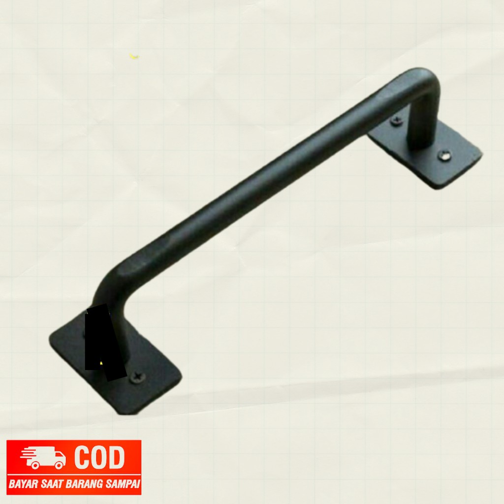 Anak Tangga Dinding / Pegangan Pintu Besi Minimalis / Handle Pintu Lemari / Gagang Pintu Behel 12mm