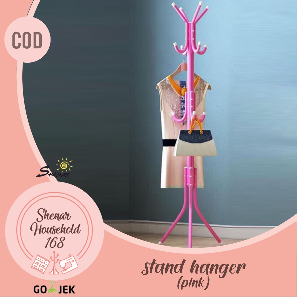 SHENAR STAND HANGER / GANTUNGAN TAS / TOPI / BAJU / RAK GANTUNGAN BERDIRI BAG HANGER - BISA COD(2KG)