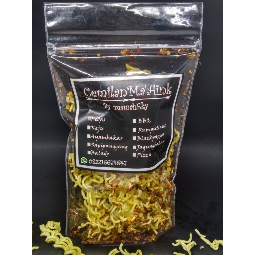 

Keripik Mie Keriting 500gr Jajanan Jadoel Cap Ma Aink