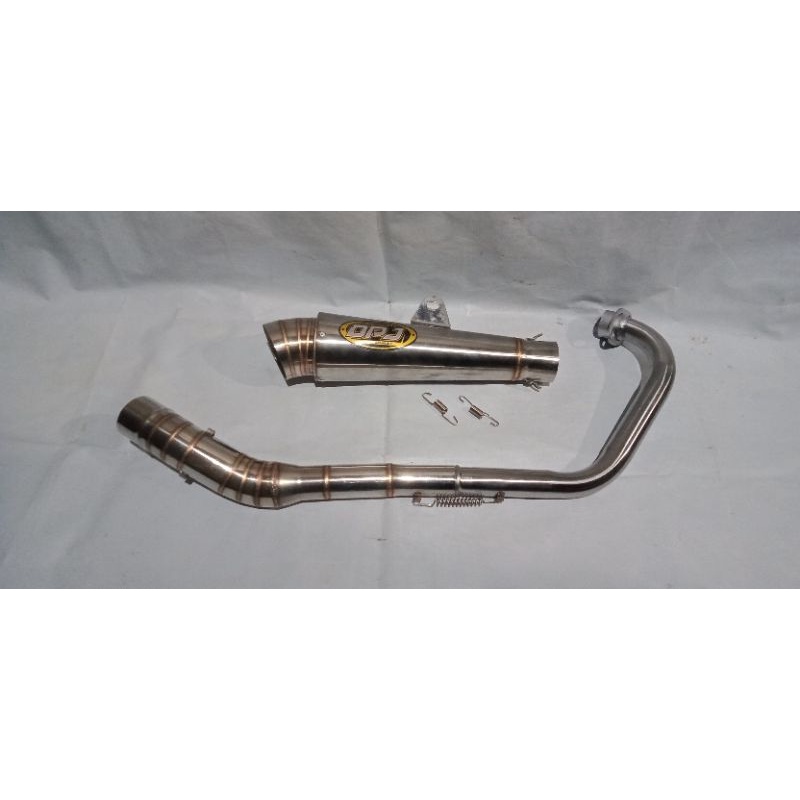 Knalpot racing DPJ sarangan separo for Fu. MX. Vixion. Sonic. R15. cb150. dll