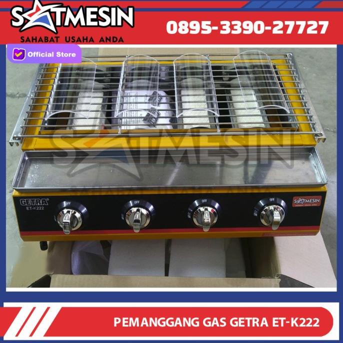 Mesin Panggang Ayam 4Tungku/Gas Roaster Getra (ETK-222) ada stock