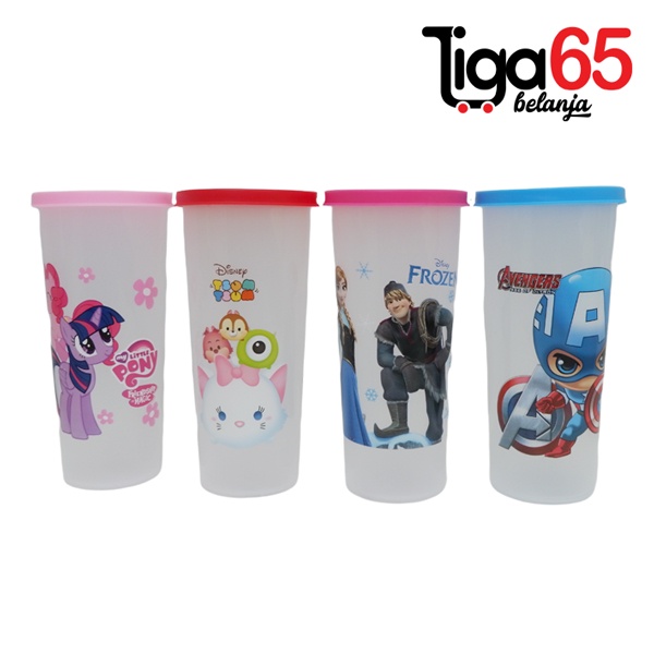 365 MUG + TUTUP 9001 #41098 Cangkir / Gelas Anak Karakter Fancy Dengan Tutup