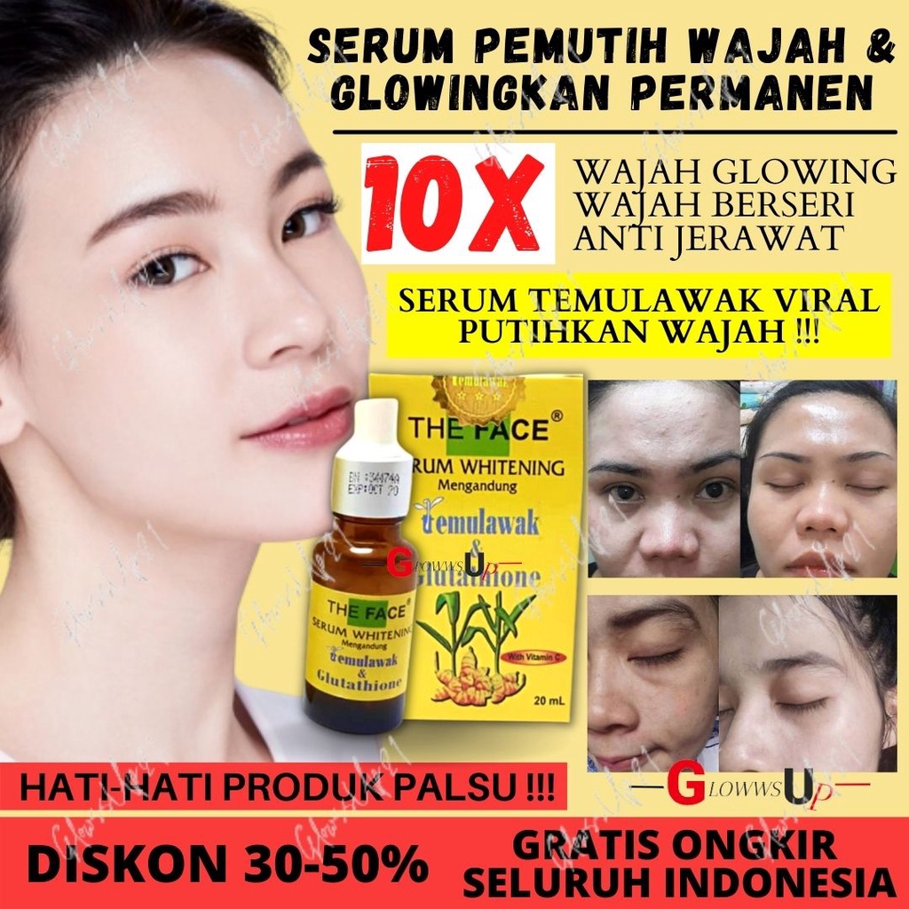 THE FACE SERUM TEMULAWAK BPOM - TEMULAWAK SERUM THE FACE BPOM